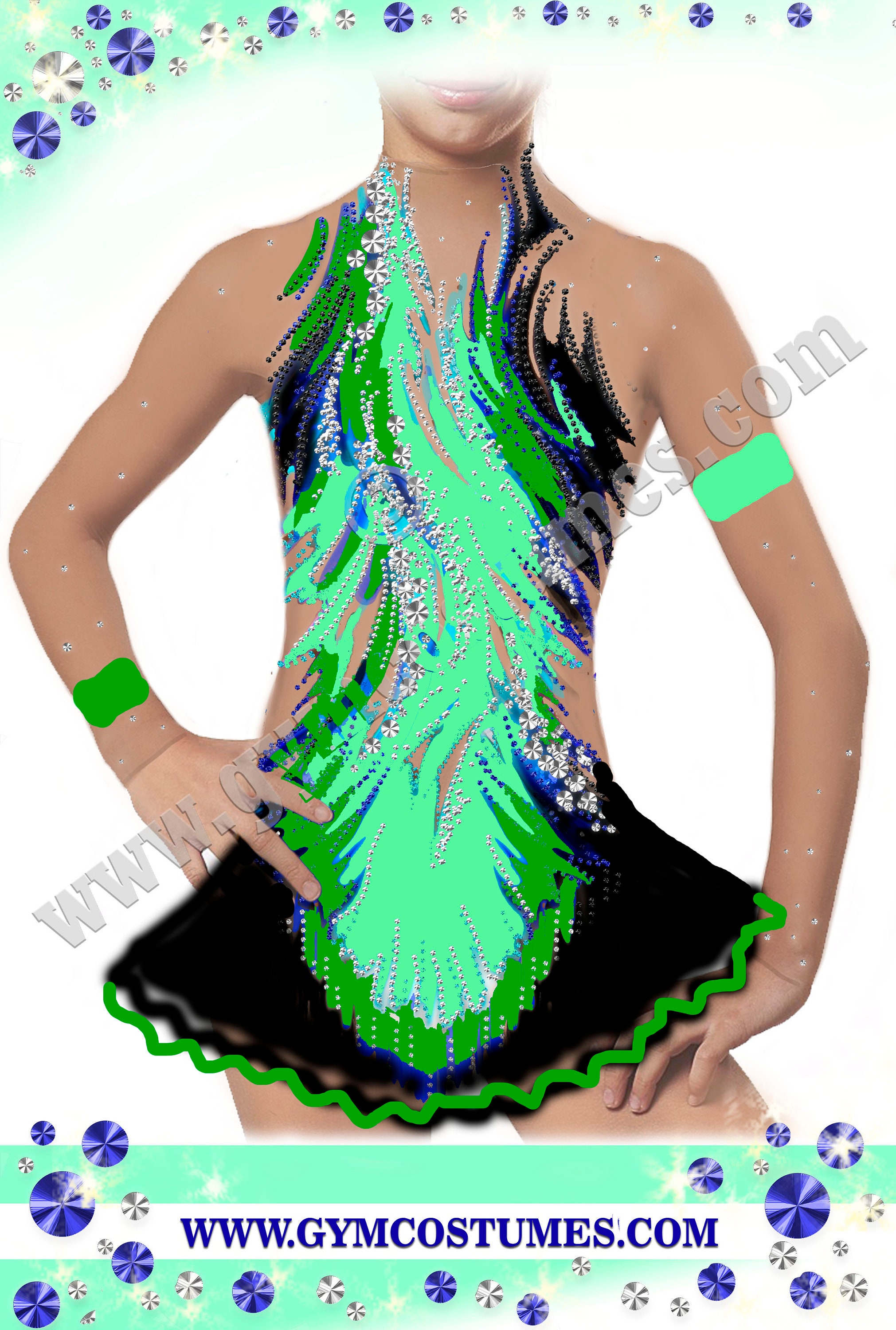 Masterclass Figure Skating Dress, Roller Skating Dress, Show Dance