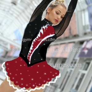 Figure skating dress, roller skating dress, show dance, Acrobatic Rock&#39;n&#39;Roll, Twirling,