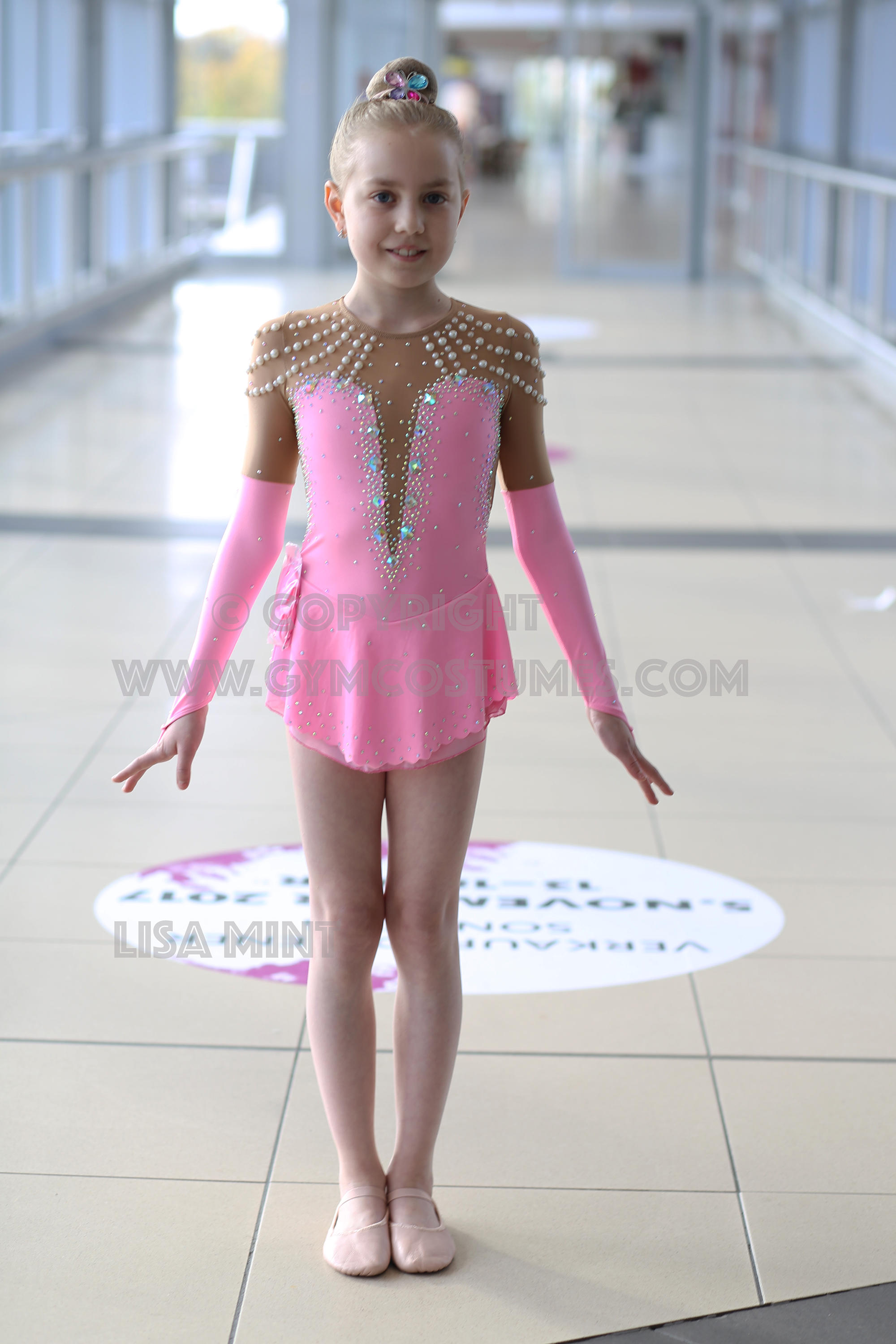 Pink Rhythmic Gymnastics Leotards