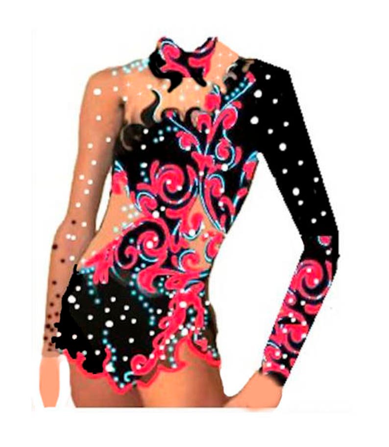 RG Leotard competition rhythmic gymnastics leotard acrobatics suit Acrobatic Rock/'n Roll Twirling dance dress