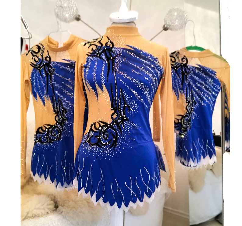 RG Leotard competition rhythmic gymnastics leotard acrobatics suit Acrobatic Rock/'n/' Roll Twirling dance dress Showdance Sportacrobatics