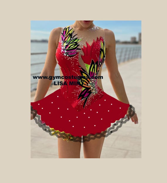roller skate dress SGmoda Figure Skating Dress Style: Style: A20 / Red