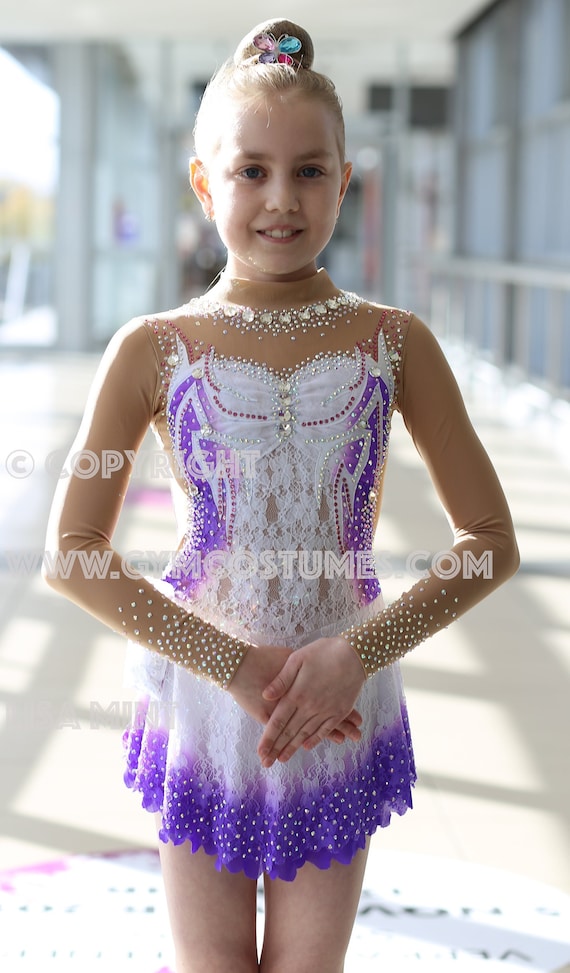 YYDSAL Robe De Patinage Artistique Filles Costume De Compétition