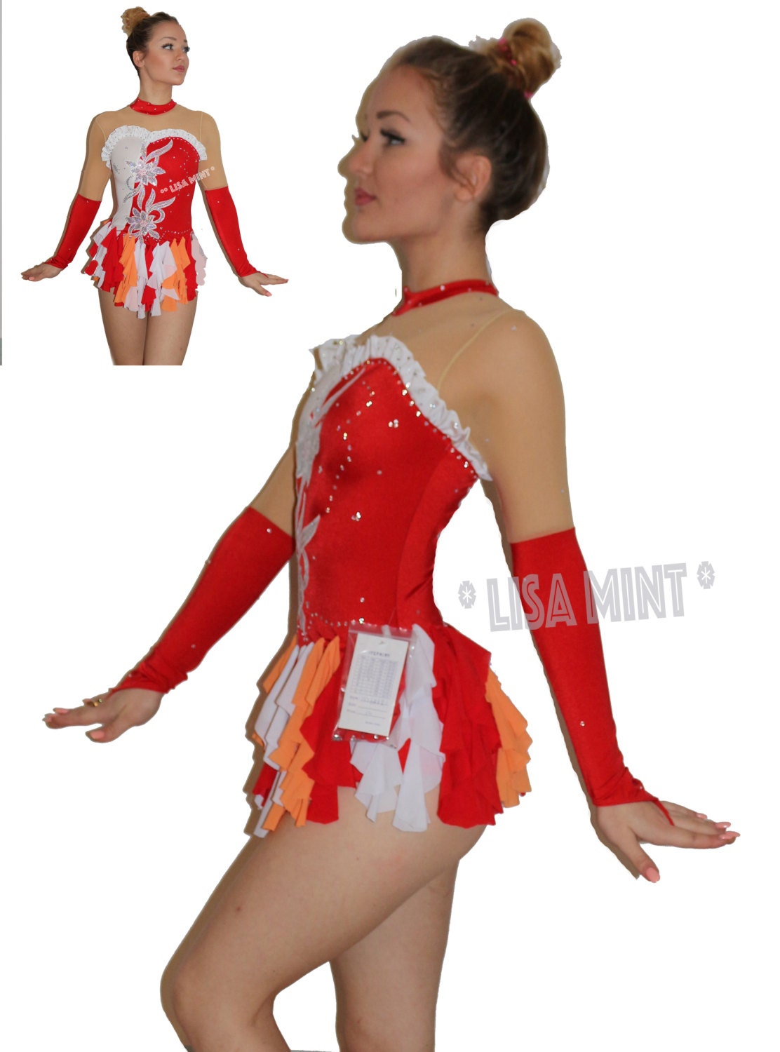 Figure skating dress roller skating dress show dance Etsy