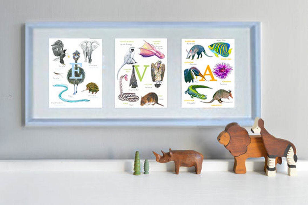 Name Frame Toy Personalised Names in Frames, Painted Name; Personalised Picture ...