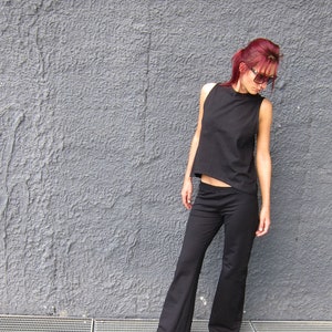 Minimalist Pants in Heavy Viscose Fabric