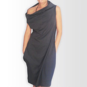 Oversized Loose Fit Cowl Neck Dress, Unique Women Dress, Elegant Sleeveless Dress, Plus size Women Super Comfy Jersey Dress