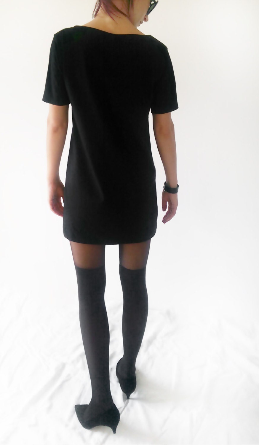 black jersey dress mini Italia Azure Halterneck Jersey Mini Dress Black