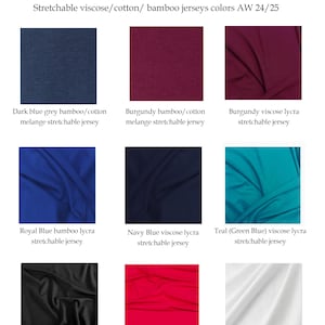 Minimalist Asymmetric Turtleneck Women's Jersey Dress, Long Sleeves Elegant Simple Casual Dress image 5