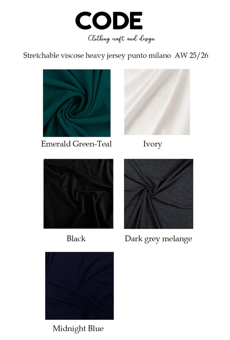 Heavy Jersey Minimalist Long Turtleneck Dress: Loose Fitting Long Sleeves High Collar Kaftan image 5