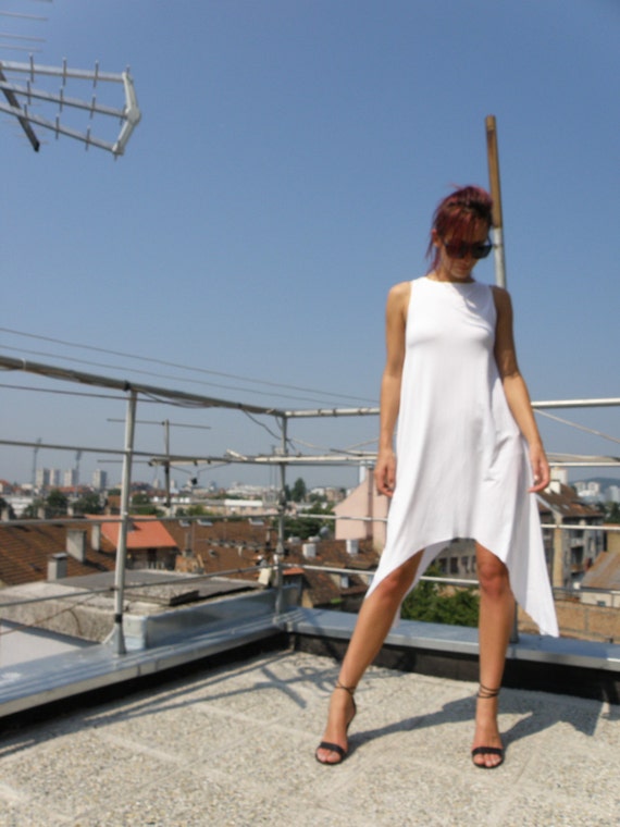 High low jersey dress sale