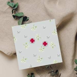 Ruby Stud Earrings: Classic Sterling Silver (Hypoallergenic, Everyday Wear)