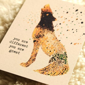 Postkarte, Stempel «Wolf»
