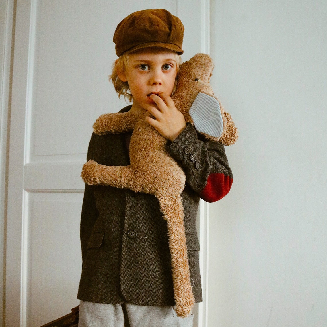 Großer Hund Johnny in Beigebraun Kuscheltier aus Etsy