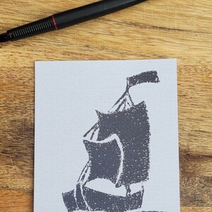 Postkarte, Stempel Segelschiff Bild 4