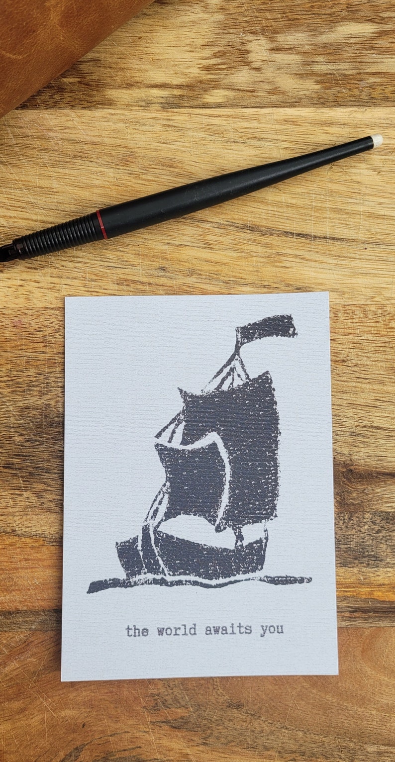 Postkarte, Stempel Segelschiff Bild 4