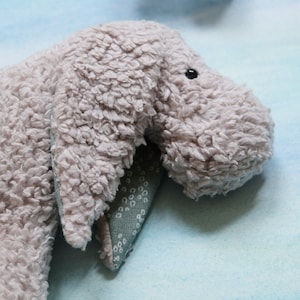 Donkey &quot;Piet&quot; in Light Grey: Organic Cuddly Toy with Customisable Inner Ears