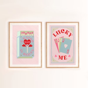 Pôsteres | Match Made in Heaven | Lucky Me | Laranja e Rosa | DOWNLOAD DIGITAL