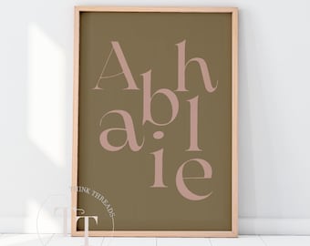 Abhaile | Home | Irish Poster | Irish Saying | Wall art | Bedroom, Living Room Art Print