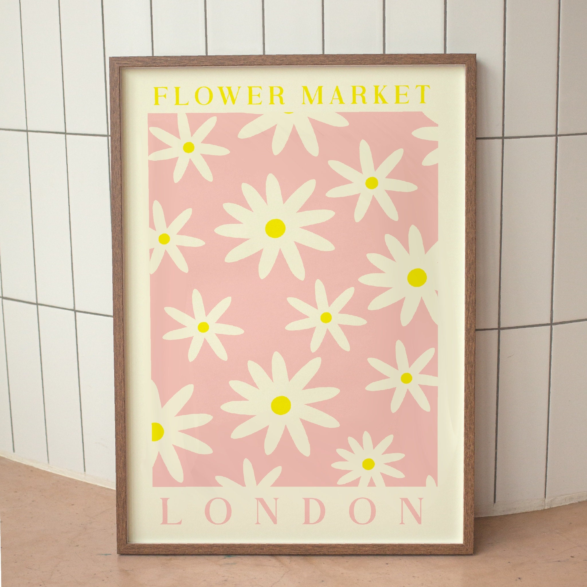 Flower Market wall art print. Floral wall art. main image 0