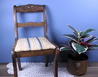 Striped Dining Chair Etsy