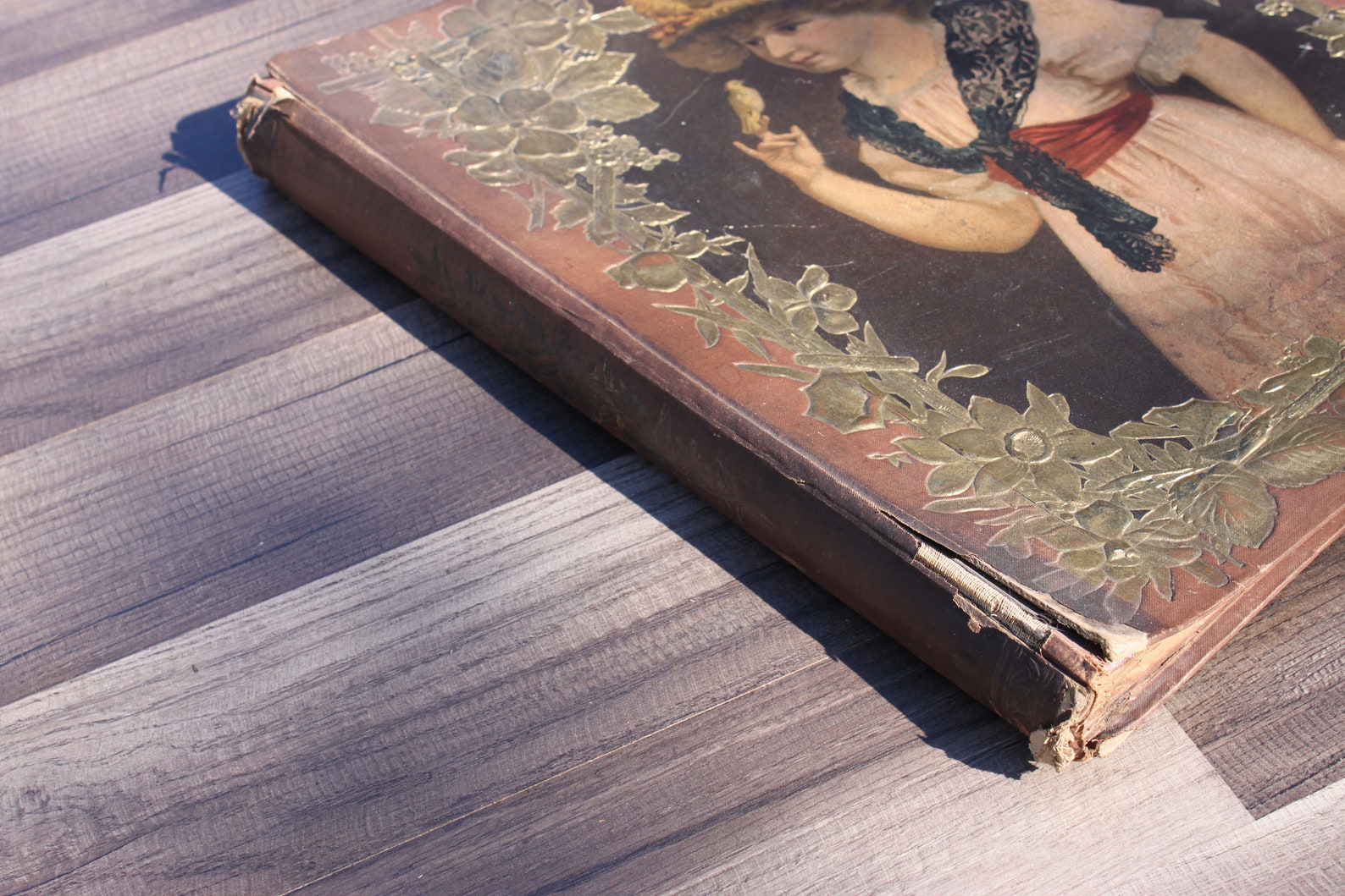 Antique Victorian Scrapbook Album Large With Etsy