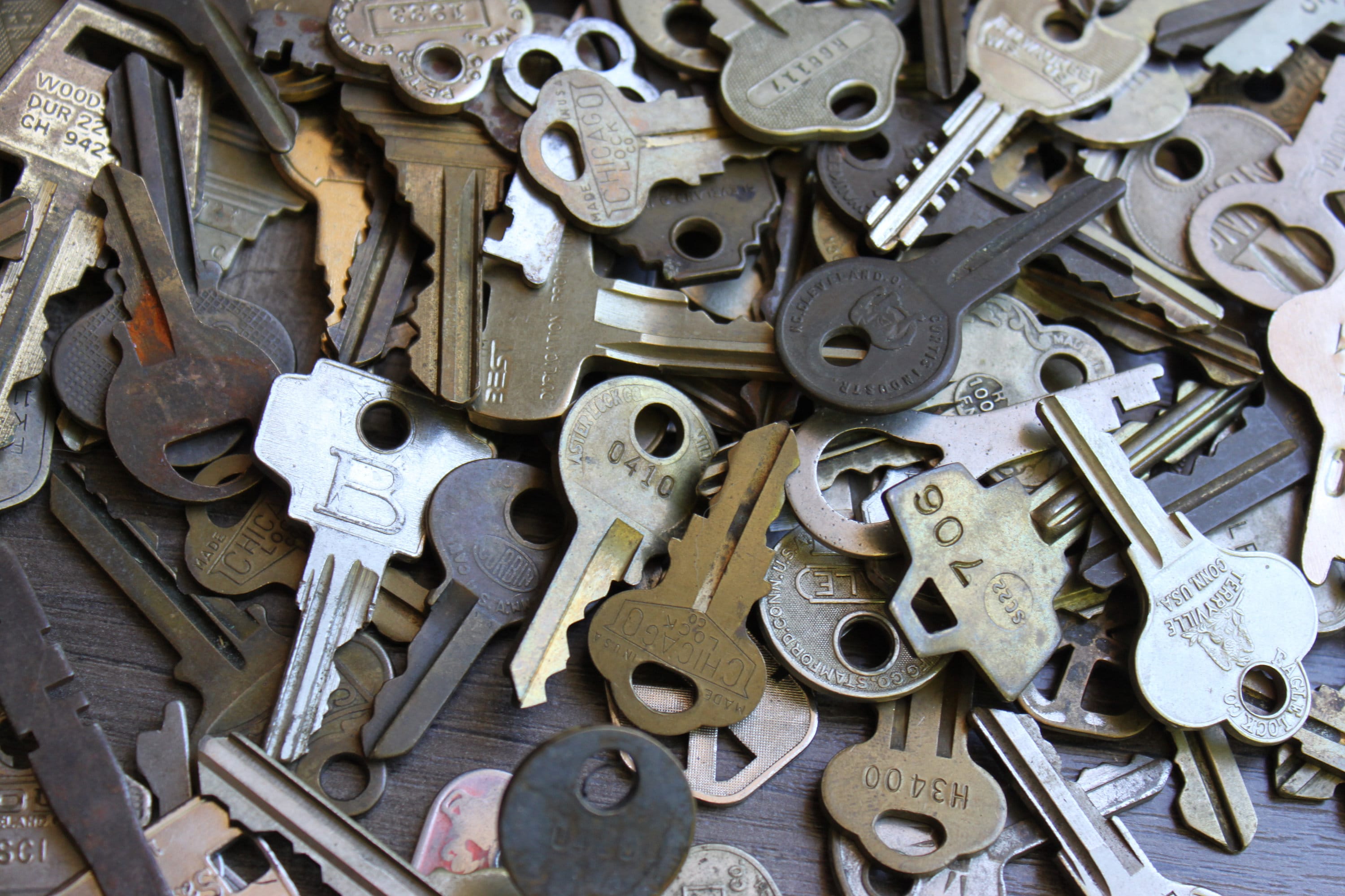 Vintage Keys Mystery Lot of 10 or 25