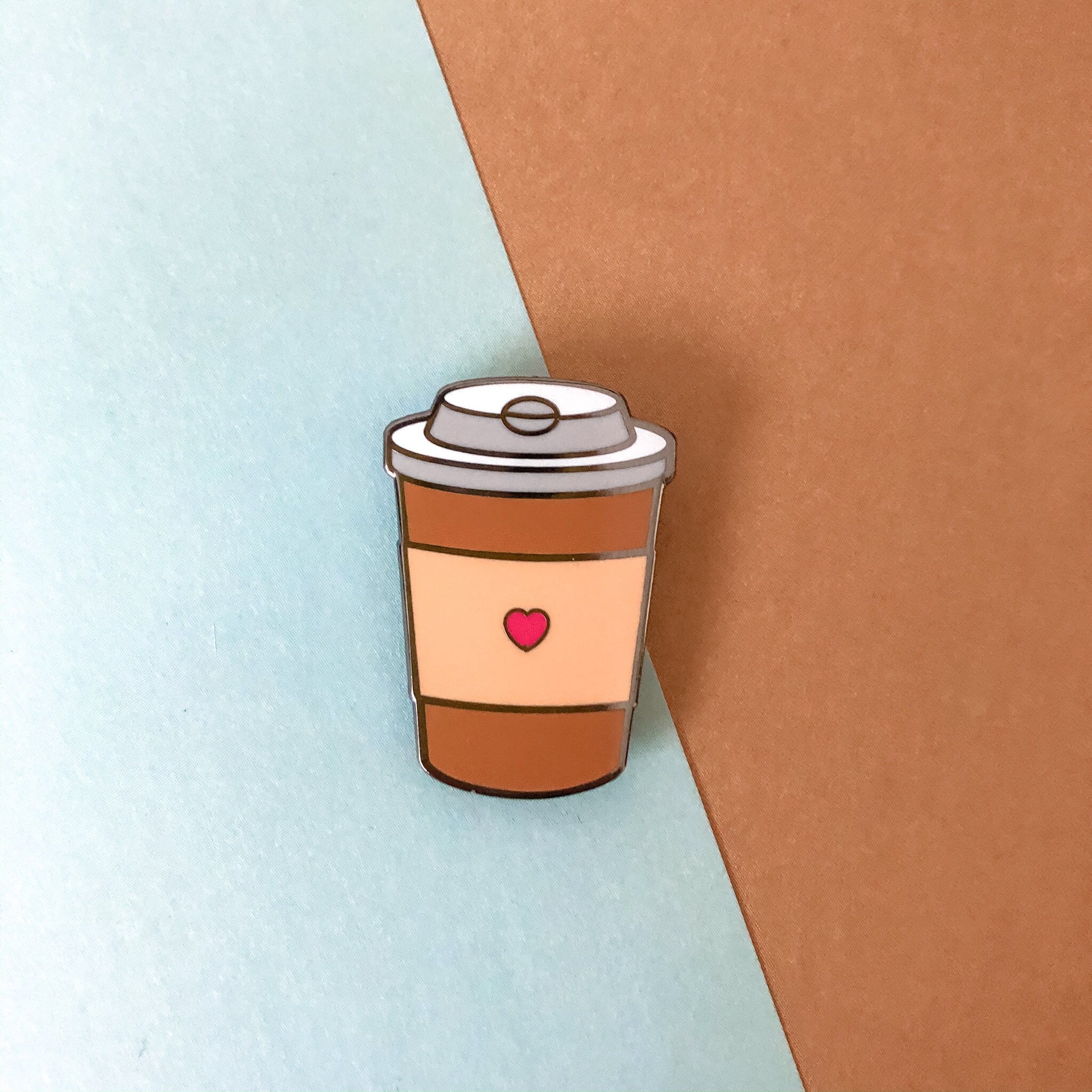 Coffee Pin Coffee Cup Pin Coffee Lovers Brooch Lapel Pin Etsy