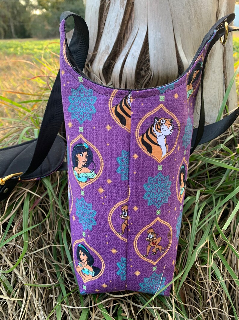 Princess and Tiger Crossbody Water Bottle Holder Bag Etsy