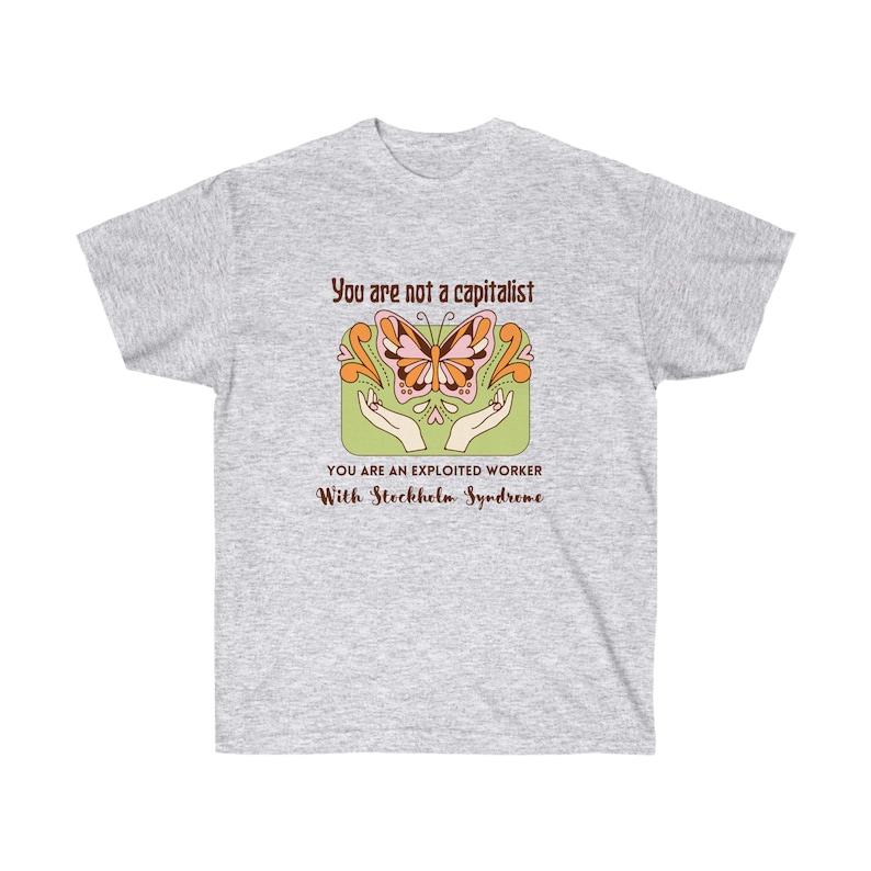 Antykapitalizm Unisex Ultra Cotton Tee zdjęcie 6