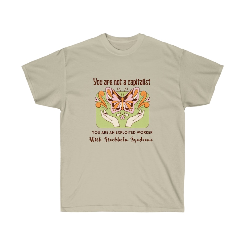 Antykapitalizm Unisex Ultra Cotton Tee zdjęcie 1