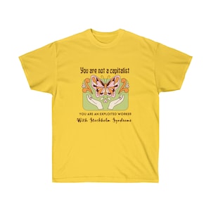Antykapitalizm Unisex Ultra Cotton Tee zdjęcie 8