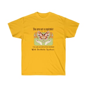Antykapitalizm Unisex Ultra Cotton Tee zdjęcie 3