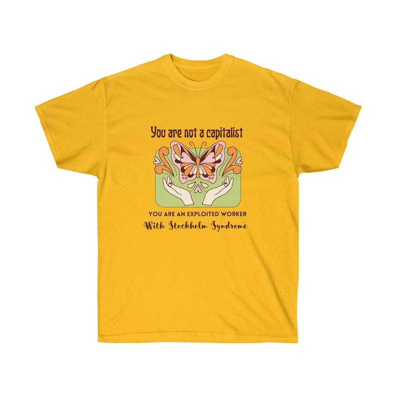 Antykapitalizm Unisex Ultra Cotton Tee zdjęcie 3