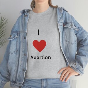 Kocham aborcję damska koszulka