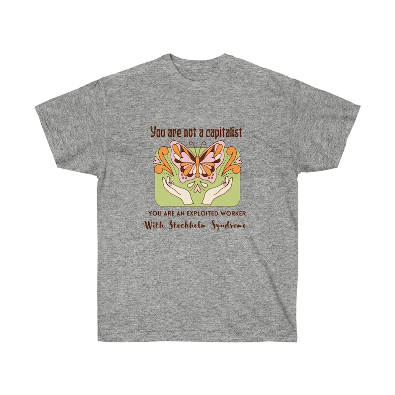 Antykapitalizm Unisex Ultra Cotton Tee zdjęcie 10