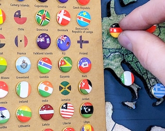 Flag Push Pins