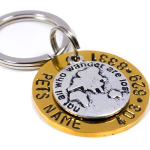 Not All Who Wander Are Lost - Sterling Silver - Pet ID Tag