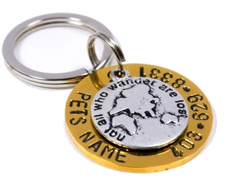 Not All Who Wander Are Lost - Sterling Silver - Pet ID Tag