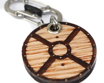 Rollo Viking Shield - Wood Pet ID Tag