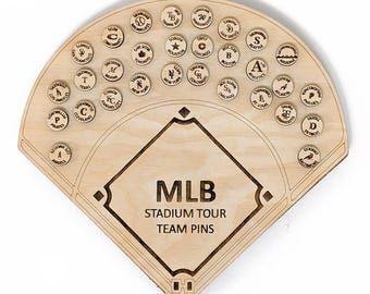 MLB Team Pins | Baseball Stadium Tracker, Push Pin Set