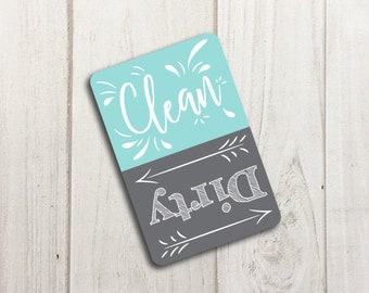 Dishwasher Magnet Clean Dirty, Dishwasher Magnet Reversible Magnet Dishwasher Sign Dishwasher Clean Dirty Magnet Clean Dirty Magnet Sign 2x3