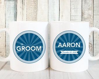 Personalized Coffee Mug, Groom Mug Personalized Groom Coffee Mug, Wedding Gift for Groom, Engagement Gift, Bachelor Party Gift, Fiancé Gift