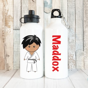 Karate Boy Personalized Water Bottle, Jujitsu Boy, Martial Arts Gift for Boys, Personalized Kids Water Bottle for Kids, Gift for Kids