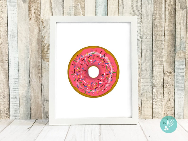 Donut Wall Art Prints Gifts Decor Kitchen Image 0