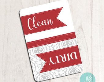 Farmhouse Kitchen Magnet Dishwasher Clean Dirty Magnet Dishwasher Magnet Reversible Dishwasher Magnet Clean Dirty Magnet Dishwasher Sign 2x3