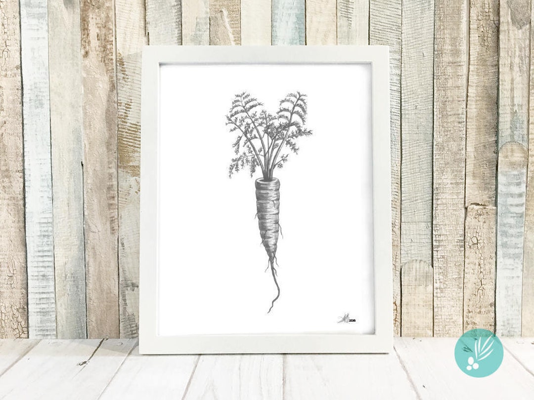rustic vegetable kitchen prints | 3-piece wall art |... Kitchen Wall Decor, Kitchen Art Print, Farmhouse Kitchen Decor, Carrot ...