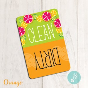 Dishwasher Clean Dirty Magnet, Dishwasher Magnet Clean Dirty, Dishwasher Magnet Reversible, Magnet Dishwasher Sign, Lemon Kitchen Decor 2x3 画像 1