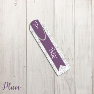 Pretty Bookmarks for Women Personalized Gift for Women, Damask Bookmark for Mom, Personalized Metal Bookmark Clip Customizable Bookmark Gift image 7
