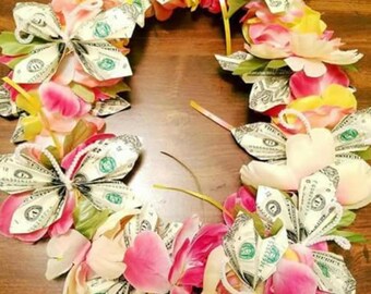 Money Butterfly Lei Etsy - 